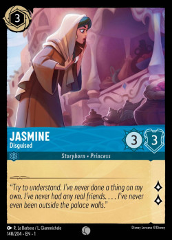 Disney Lorcana Trading Card Game The First Chapter JASMINE Disguised