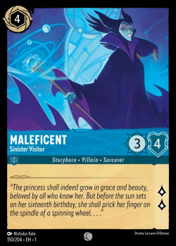 Disney Lorcana Trading Card Game The First Chapter MALEFICENT Sinister Visitor