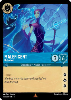 Disney Lorcana Trading Card Game The First Chapter MALEFICENT Uninvited
