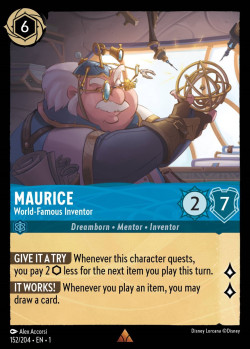 Disney Lorcana Trading Card Game The First Chapter MAURICE World