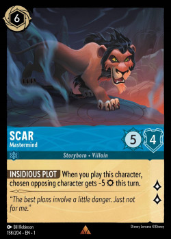 Disney Lorcana Trading Card Game The First Chapter SCAR Mastermind