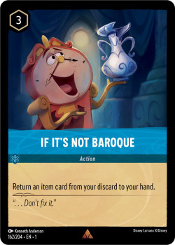 Disney Lorcana Trading Card Game The First Chapter IF IT'S NOT BAROQUE