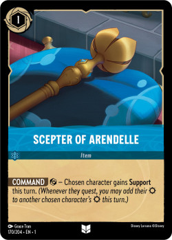 Disney Lorcana Trading Card Game The First Chapter SCEPTER OF ARENDELLE
