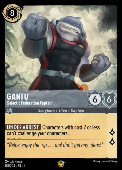 Disney Lorcana Trading Card Game The First Chapter GANTU Galactic Federation Captain