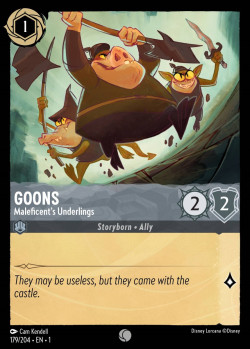 Disney Lorcana Trading Card Game The First Chapter GOONS Maleficent's Underlings