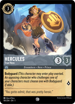 Disney Lorcana Trading Card Game The First Chapter HERCULES True Hero