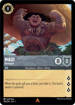 Disney Lorcana Trading Card Game The First Chapter MAUI Demigod
