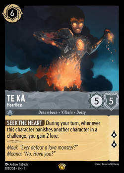 Disney Lorcana Trading Card Game The First Chapter TE KA Heartless