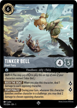 Disney Lorcana Trading Card Game The First Chapter TINKER BELL Giant Fairy