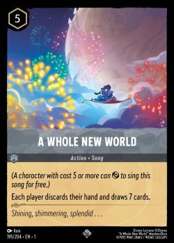 Disney Lorcana Trading Card Game The First Chapter A WHOLE NEW WORLD
