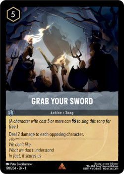 Disney Lorcana Trading Card Game The First Chapter GRAB YOUR SWORD