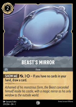 Disney Lorcana Trading Card Game The First Chapter BEAST'S MIRROR