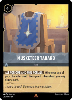 Disney Lorcana Trading Card Game The First Chapter MUSKETEER TABARD