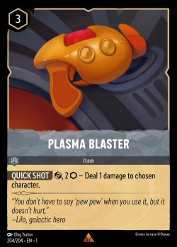 Disney Lorcana Trading Card Game The First Chapter PLASMA BLASTER
