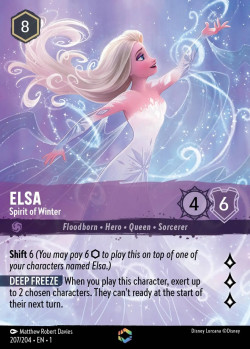 Disney Lorcana Trading Card Game The First Chapter ELSA Spirit of Winter