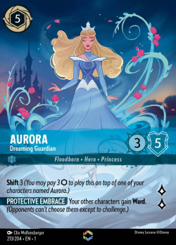 Disney Lorcana Trading Card Game The First Chapter AURORA Dreaming Guardian