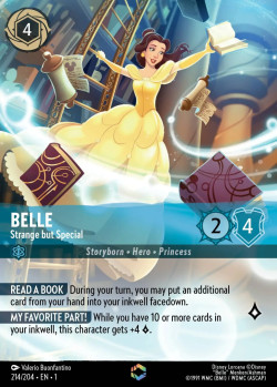 Disney Lorcana Trading Card Game The First Chapter BELLE Strange but Special
