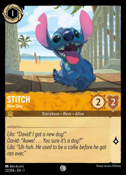 Disney Lorcana Trading Card Game The First Chapter STITCH New Dog