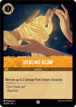 Disney Lorcana Trading Card Game The First Chapter HEALING GLOW