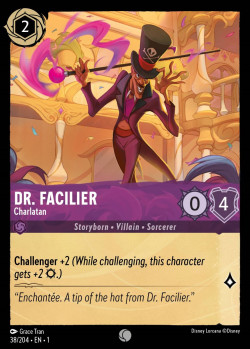 Disney Lorcana Trading Card Game The First Chapter DR. FACILIER Charlatan