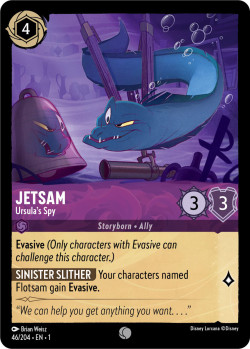 Disney Lorcana Trading Card Game The First Chapter JETSAM Ursula's Spy