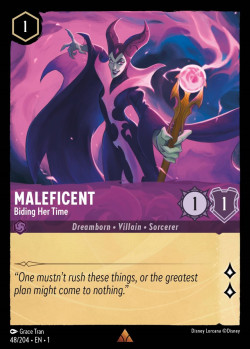 Disney Lorcana Trading Card Game The First Chapter MALEFICENT Biding Her Time