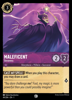 Disney Lorcana Trading Card Game The First Chapter MALEFICENT Sorceress