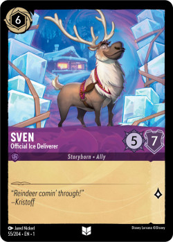Disney Lorcana Trading Card Game The First Chapter SVEN Official Ice Deliverer