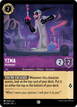 Disney Lorcana Trading Card Game The First Chapter YZMA Alchemist