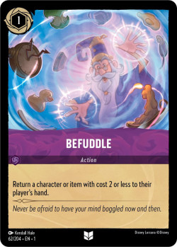 Disney Lorcana Trading Card Game The First Chapter BEFUDDLE