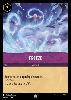Disney Lorcana Trading Card Game The First Chapter FREEZE
