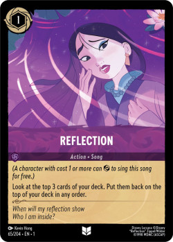 Disney Lorcana Trading Card Game The First Chapter REFLECTION