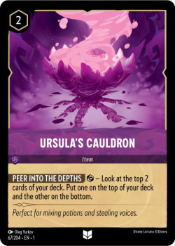 Disney Lorcana Trading Card Game The First Chapter URSULA'S CAULDRON