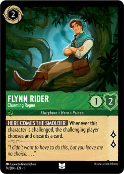 Disney Lorcana Trading Card Game The First Chapter FLYNN RIDER Charming Rogue