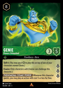 Disney Lorcana Trading Card Game The First Chapter GENIE Powers Unleashed
