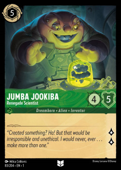 Disney Lorcana Trading Card Game The First Chapter JUMBA JOOKIBA Renegade Scientist