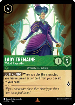 Disney Lorcana Trading Card Game The First Chapter LADY TREMAINE Wicked Stepmother