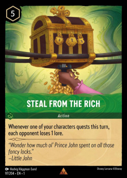 Disney Lorcana Trading Card Game The First Chapter STEAL FROM THE RICH