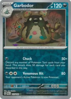 Pokémon Trading Card Game Paradox Rift Garbodor (Rev. Holo)