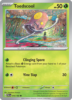 Pokémon Trading Card Game Paradox Rift Toedscool