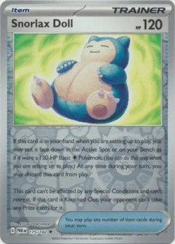 Pokémon Trading Card Game Paradox Rift Snorlax Doll (Rev. Holo)