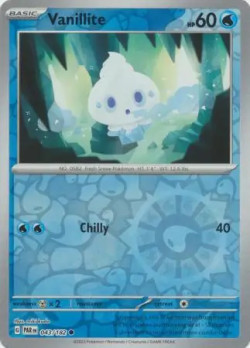 Pokémon Trading Card Game Paradox Rift Vanillite (Rev. Holo)
