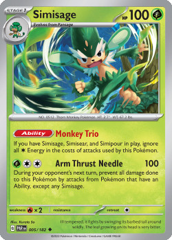 Pokémon Trading Card Game Paradox Rift Simisage