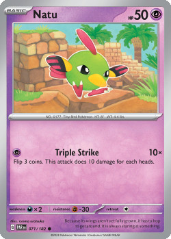 Pokémon Trading Card Game Paradox Rift Natu