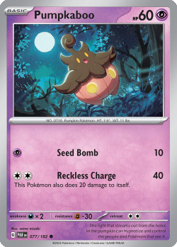 Pokémon Trading Card Game Paradox Rift Pumpkaboo