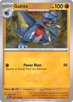 Pokémon Trading Card Game Paradox Rift Gabite