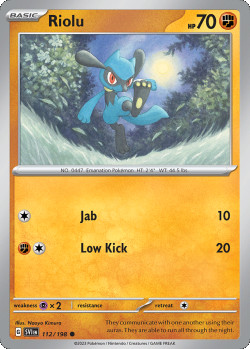 Pokémon Trading Card Game Scarlet & Violet Riolu