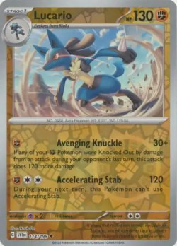 Pokémon Trading Card Game Scarlet & Violet Lucario (Rev. Holo)
