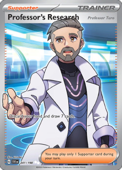 Pokémon Trading Card Game Scarlet & Violet Professor's Research (Professor Turo)