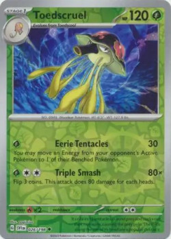 Pokémon Trading Card Game Scarlet & Violet Toedscruel (Rev. Holo)